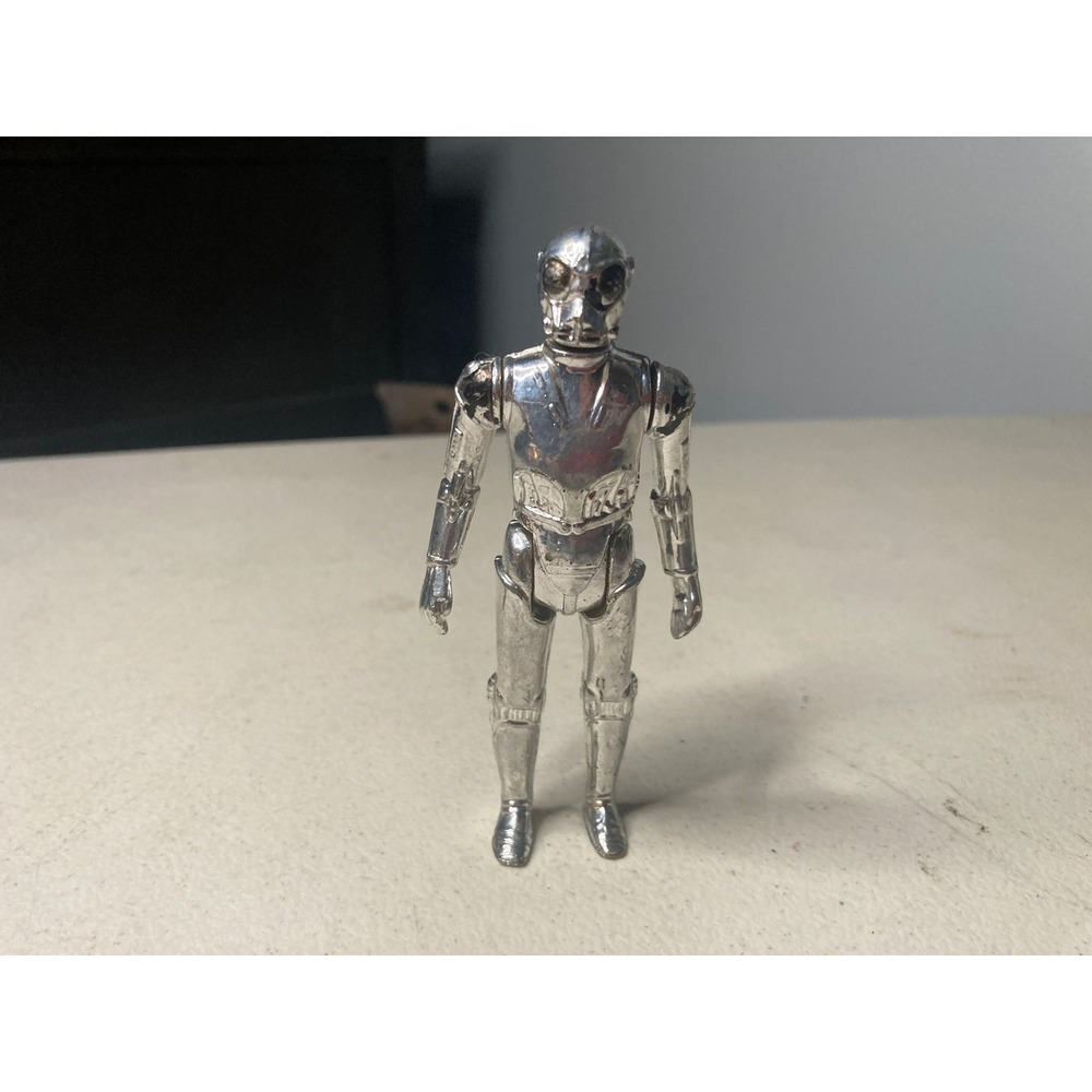 Vintage 1978 Kenner Star Wars Death Star Droid Silver Action Figure Hong Kong